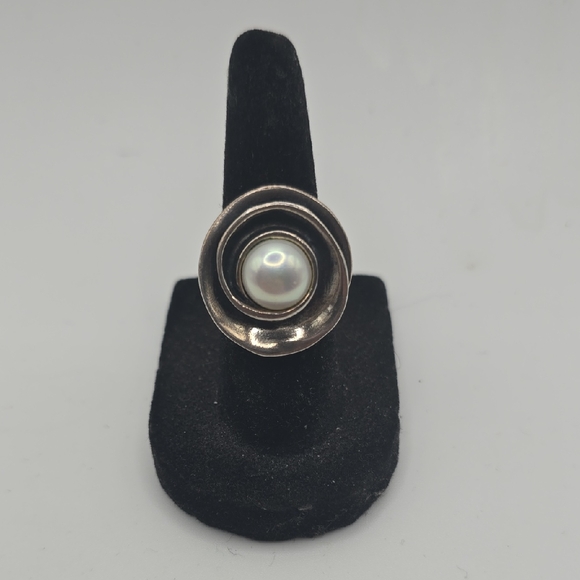 Silpada Sterling Silver Ring with Pearl Accent LILY